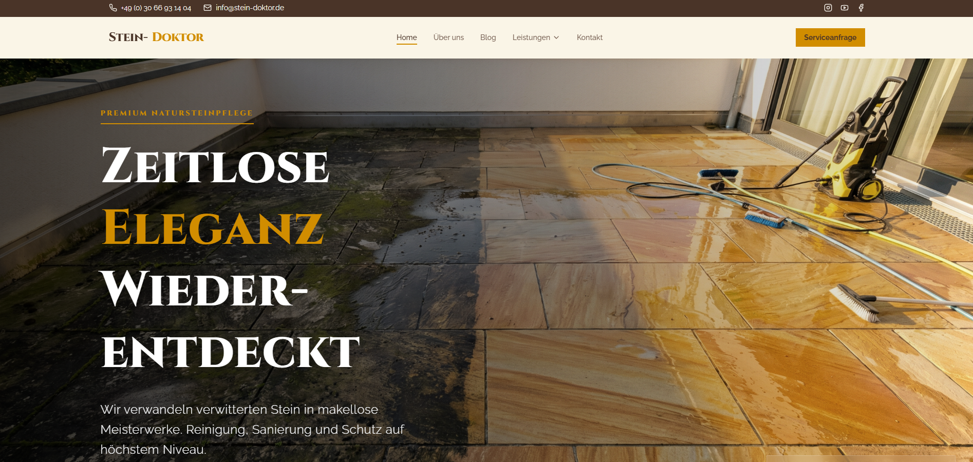 Stein Konzepte Website